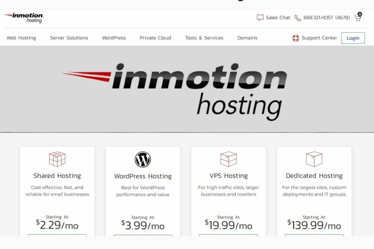 InMotion Web Hosting plans and pricing review with purchase guide ...