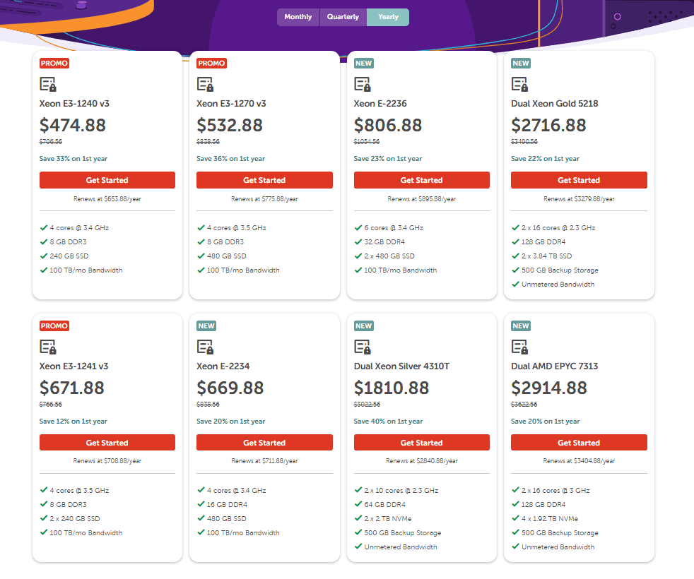 Namecheap Hosting Plans, Pricing & Review (Updated Guide) 6 Dedicated server specification comparison table