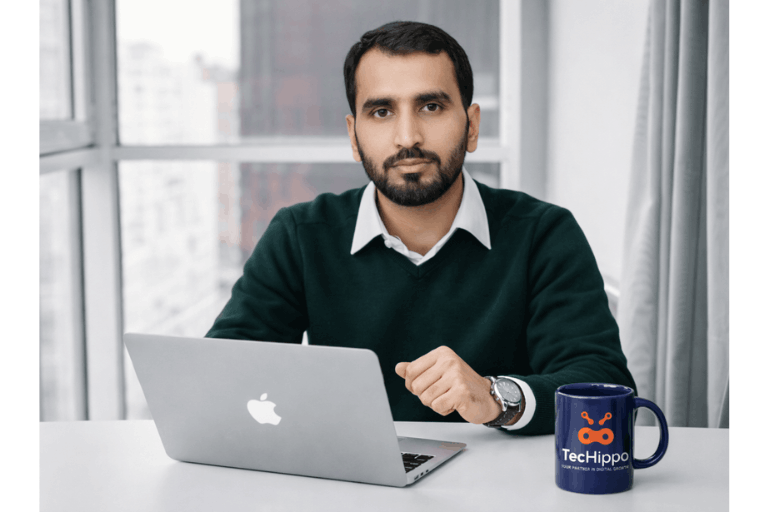 Techippo.net CEO looking confidently.