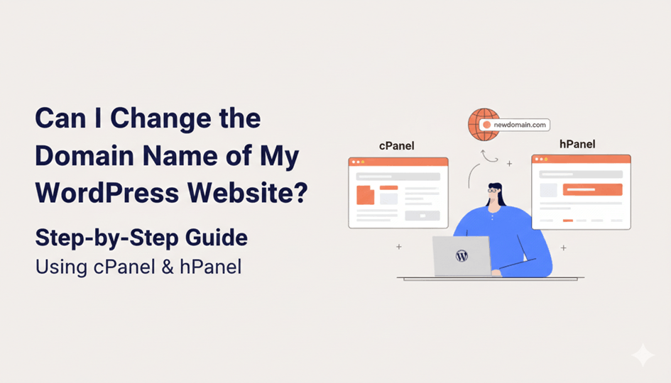 Can I Change the Domain Name of My WordPress Website? Step-by-Step Guide Using cPanel & hPanel