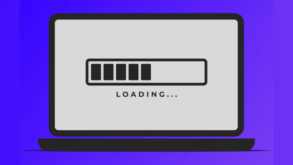 Add an image showing a website stuck on a loading spinner or progress bar. WordPress Website Slow to Load? Causes, Fixes, and Proven Speed Optimization Steps
