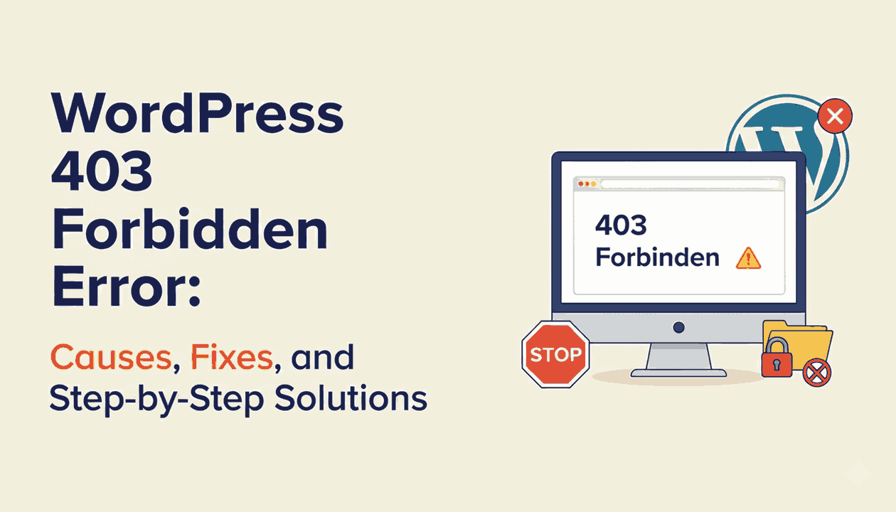WordPress 403 Forbidden Error: Causes, Fixes, and Step-by-Step Solutions