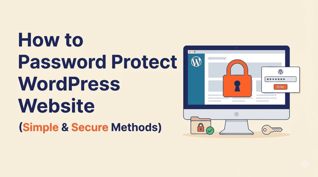 How to Password Protect WordPress Website (Simple & Secure Methods) 1 How to Password Protect WordPress Website (Simple & Secure Methods)