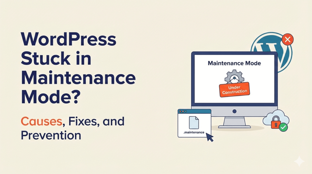 WordPress Stuck in Maintenance Mode? Causes, Fixes, and Prevention