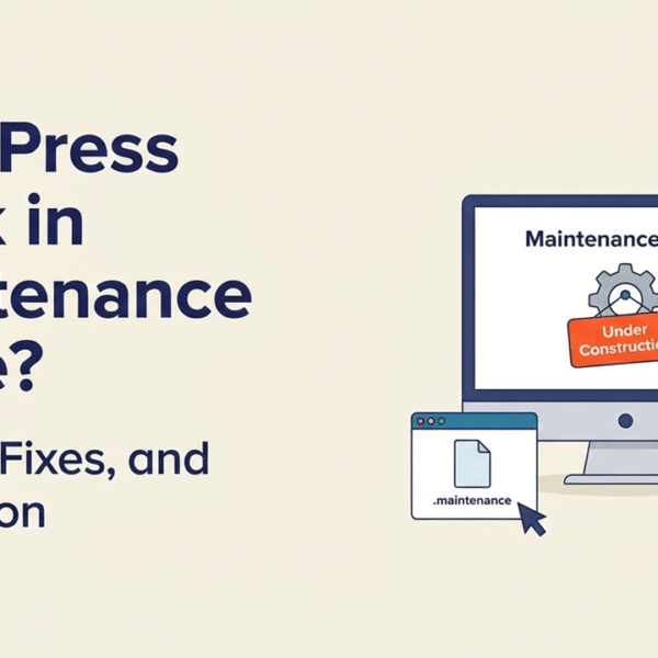 WordPress Stuck in Maintenance Mode? Causes, Fixes, and Prevention