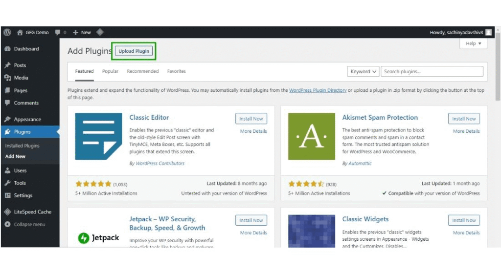 WordPress plugin directory screenshot