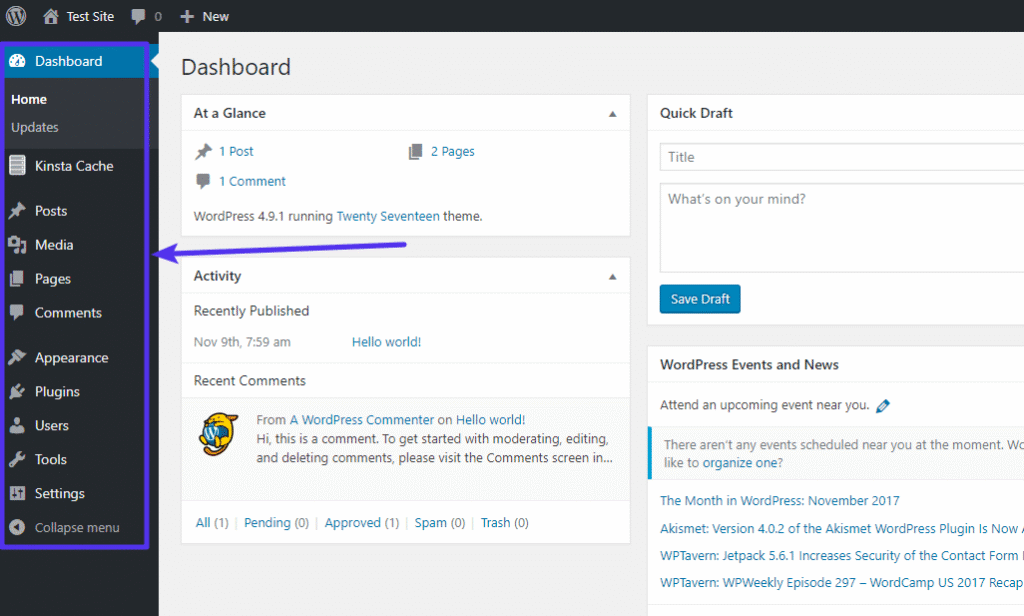 WordPress dashboard screenshot (clean admin interface). Is WordPress or Wix Better? (Honest Comparison)