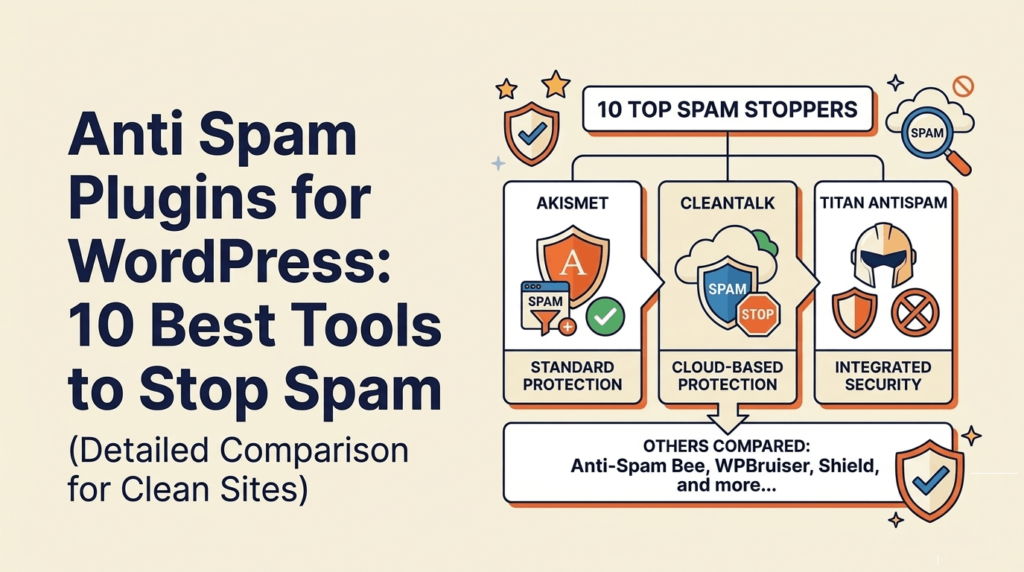 Anti Spam Plugins for WordPress: 10 Best Tools to Stop Spam (Detailed Comparison) 1 Anti Spam Plugins for WordPress: 10 Best Tools to Stop Spam (Detailed Comparison)