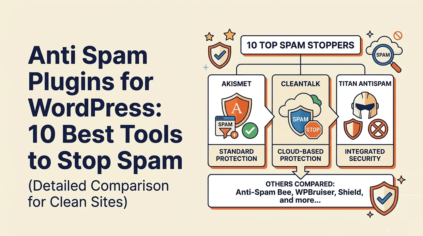 Anti Spam Plugins for WordPress: 10 Best Tools to Stop Spam (Detailed Comparison)