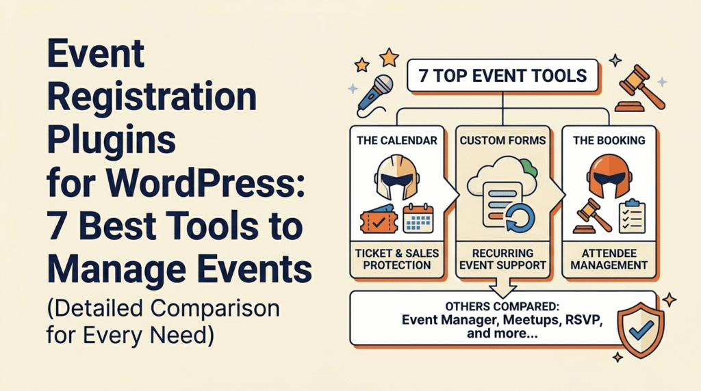 Event Registration Plugins for WordPress: 7 Best Tools to Manage Events (Detailed Comparison)